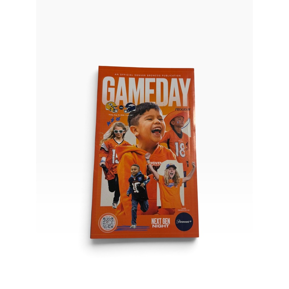 Denver Broncos vs Green Bay Packers Gameday Program Next Gen Night Aug 21 2026